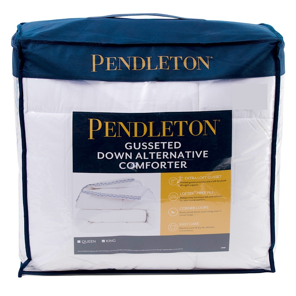 New! PENDLETON Printed Gusset Down Alternative Comforter